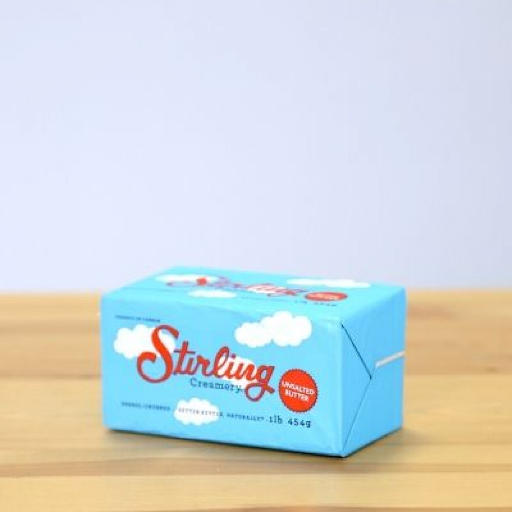 Stirling Creamery Unsalted butter 454g